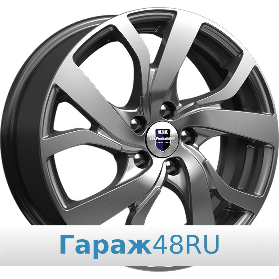 K&amp;K KC607 R15 / 6J PCD 5x112 ET 47 ЦО 57.1 Литые Графит