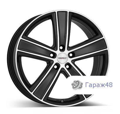 Dezent TH R18 / 8J PCD 5x108 ET 45 ЦО 70.1 Литые Черный с полированной лицевой поверхностью